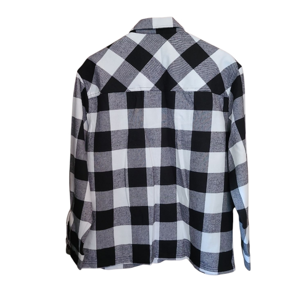 Women's Empyre Brand Heavy Weight Organic Cotton Plaid Flannel Unisex Medium - Picture 5 of 12